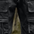 thumbnail image 6 of Stamzod Men's Cargo Pants Slim Fit Multi Pockets Combat Pants Drawstring Waist Wear-Resistanting Plus Size Sweatpants for Men, 6 of 7