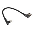 thumbnail image 5 of 15Cm Micro- Usb 5Pin Right Usb 2.0 Dual Elbow Data Charging Cable, 5 of 5