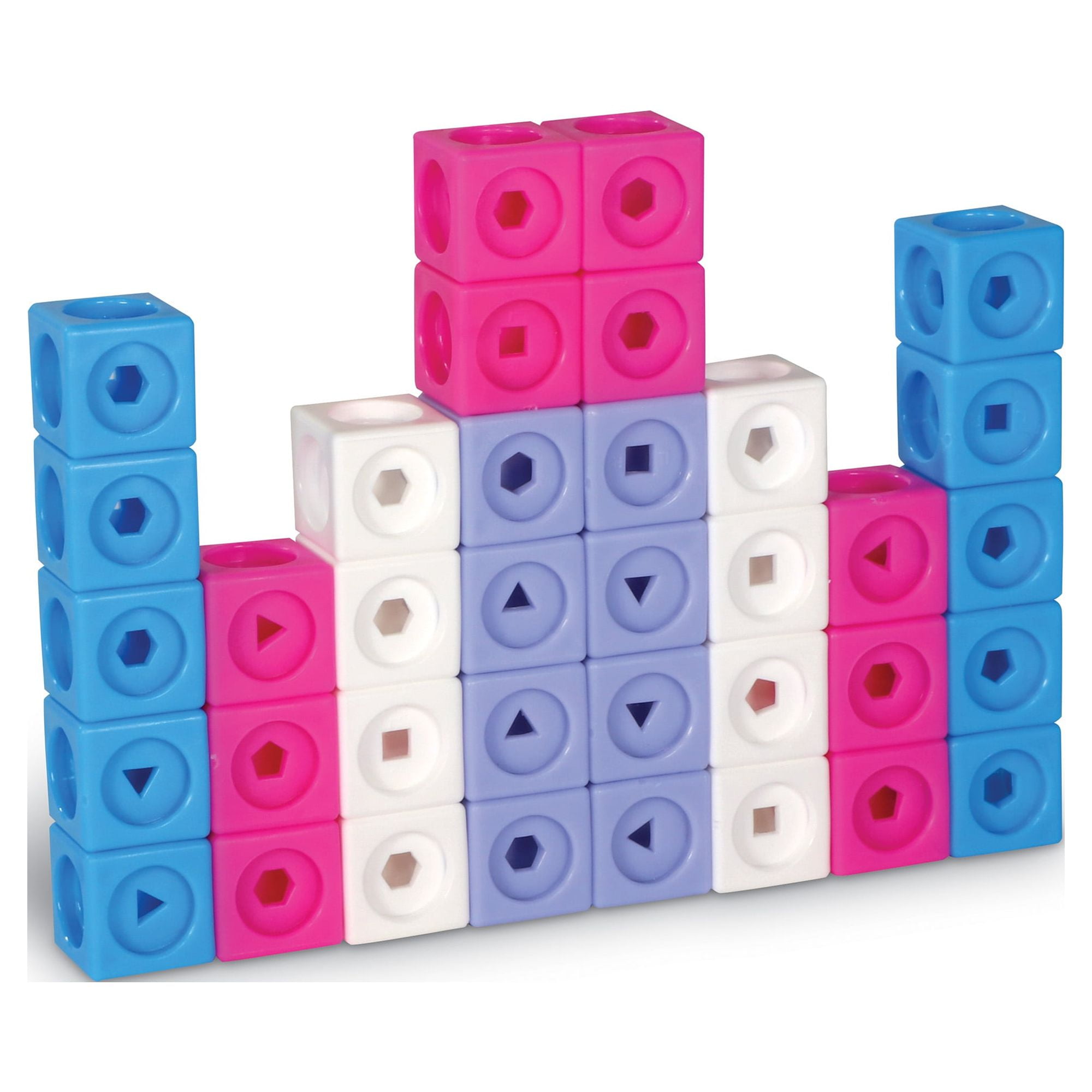 Learning Resources Mathlink Cubes Kindergarten Math Activity Set Fantasticals - 115 pieces, Boys and Girls Ages 5+ STEM Activities for Kids, Math Games