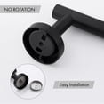 thumbnail image 6 of KES Towel Bar Matte Black Finish Stainless 24 inch Wall Mount, 6 of 10
