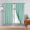 TEAL, variant on Teal R64- 2pc set solid matte smooth foam backing lined light filtering up to 65% blackout window curtain panel treatment drape rod pocket top in size 37"w x63" long each pc