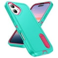 thumbnail image 2 of for iPhone 17 Case, iPhone 17 Phone Case with Built in Kickstand, Shockproof/Dustproof/Drop Proof Heavy Duty Military-Grade Rugged Protective Cover for iPhone 17,Green,For iPhone 17, 2 of 8