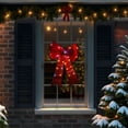 thumbnail image 5 of Northlight LED Lighted Color Changing Tinsel Bow Christmas Decoration - 24" - Red, 5 of 10