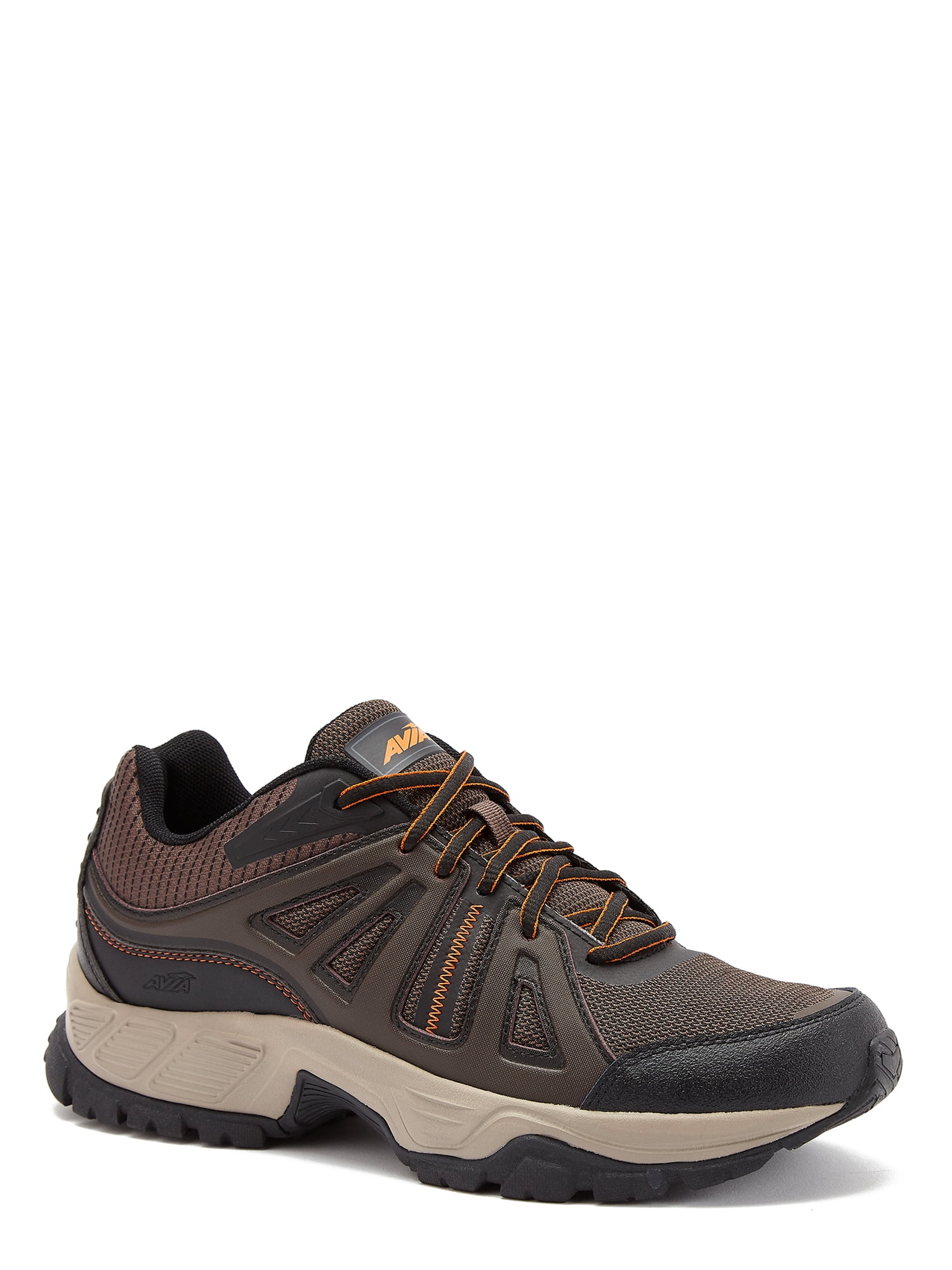 Mens TAN & BLACK ATHLETIC SHOES Lt Weight AVIA Lace Up 7.5 8 8.5 9 9.5 10 12 