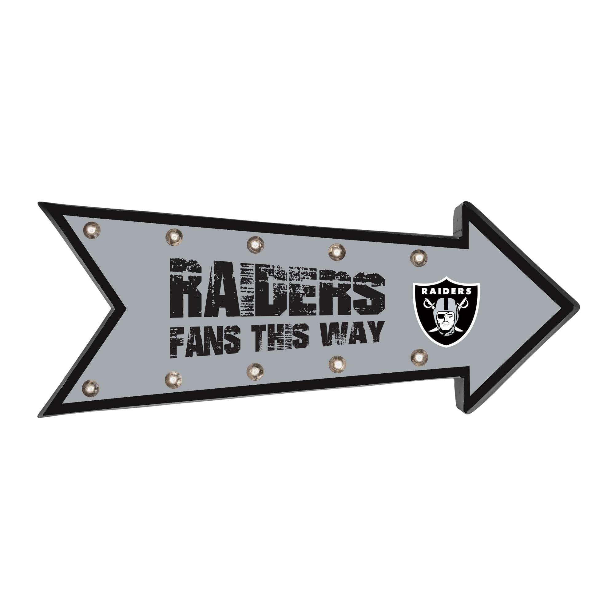 Las Vegas Raiders Arrow Marquee LED Sign 