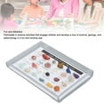 thumbnail image 3 of Trousse de Collection de Science des Rocheuses, Outil d'Apprentissage des Sciences de la Géologie Jouet Éducatif Décorations de Bureau Roche et Minéral Collection Éducative dans une Boîte de Collection pour Fête d'Anniversaire Classe, 3 of 7