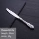 thumbnail image 1 of Juego de cubiertos dorados de lujo, vajilla de acero inoxidable occidental Vintage, utensilios de cocina, juego de cena, cuchillo plateado, tenedor, cuchara, 1 piezas Fivean unisex, 1 of 2