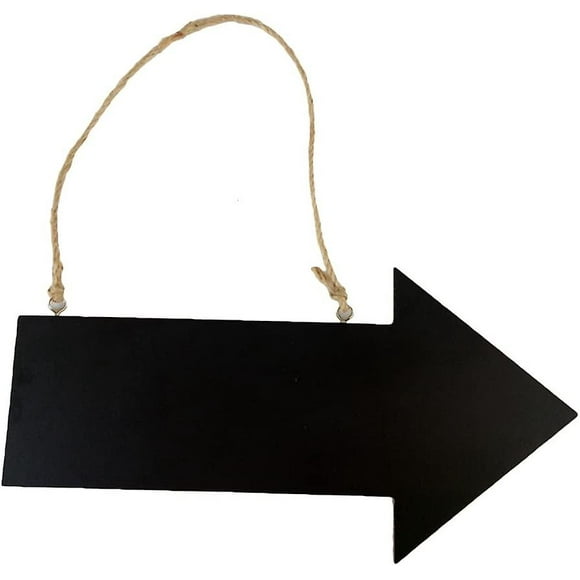 Wooden Sign Board Sign Arrow Signs Reusable Chalk Signs Directional Board Housewarming Gift (black)