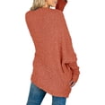 thumbnail image 5 of Long Sleeve Women's Open Front Batwing Fuzzy Knit Sweaters Chunky Cardigan, 5 of 7