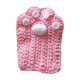 thumbnail image 2 of Guantes de ganchillo hechos a mano con forma de pata de gato, ideal para tejer con los dedos y como regalo de invierno., 2 of 5
