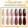 thumbnail image 2 of 6Pcs Gel Polish Set, 6 Vibrant Colors UV Gel Nail Polish Red Blue Green Christmas Gift for Women Girls, 2 of 7