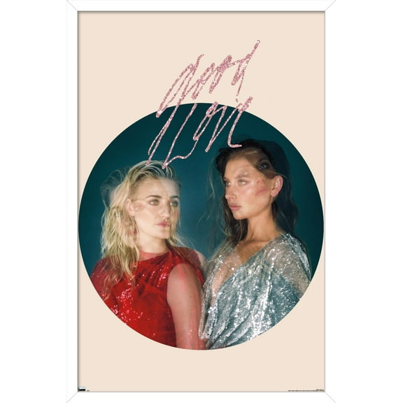 Aly & AJ - Circle Wall Poster, 14.725" x 22.375", Framed