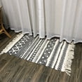 thumbnail image 4 of Opolski Tapis Tissés Rétro en Coton et Lin à Franges, Tapis de Sol, Matelas de Prière pour Chambre, 4 of 7