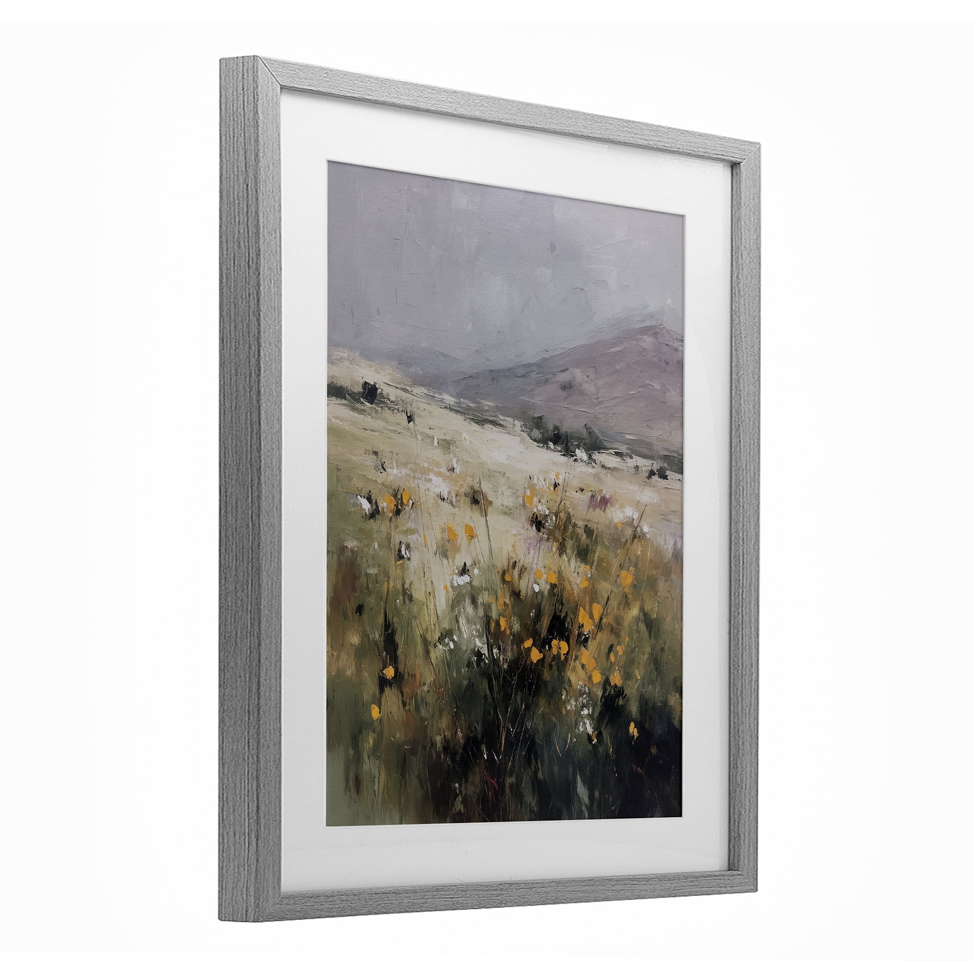 Stupell Industries Verdant Dreams Landscape Gray Framed Print Under Glass, design by Svetlana Aleynikova