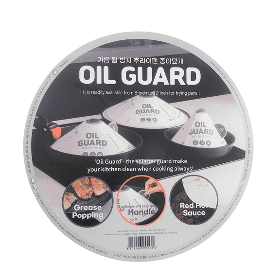 Nineware 20 Pc Disposable Frying Cap Splatter Screen with Adjustable Pulp Guard