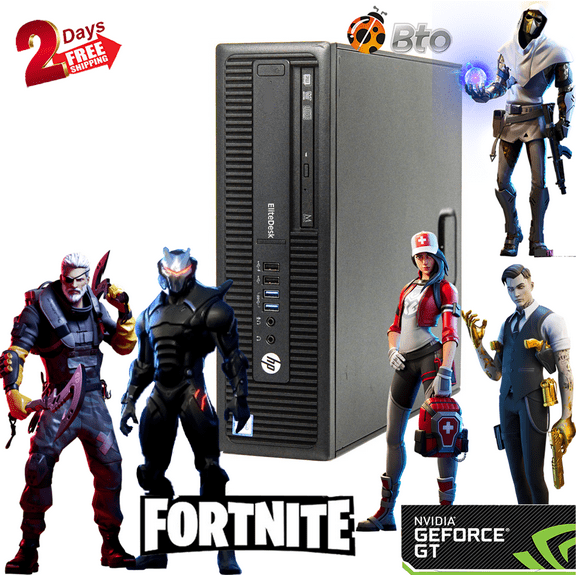 Restored HP 800G1 Desktop SFF Gaming Computer PC Intel Core i5 Processor 16GB Ram 256GB M.2 SSD 1TB Hard Drive, Bto AMD Radeon RX 550 DDR5, Wifi Adapter Windows 10 (Refurbished)