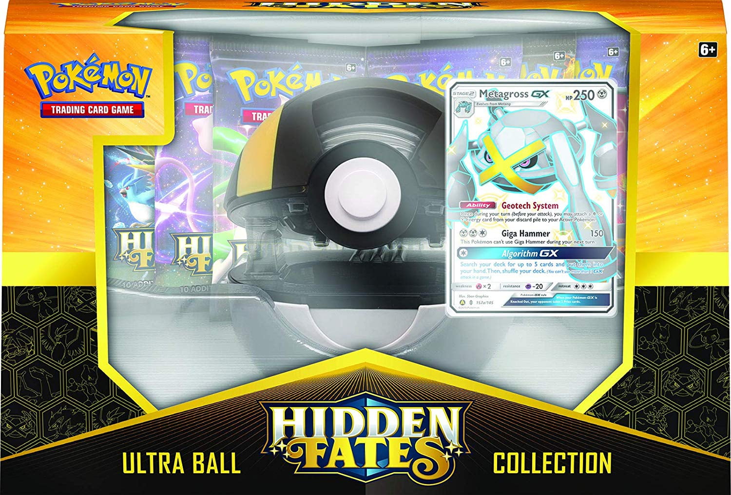 Pokemon Sun Moon 115 Pokeball Collection Shiny Metagros