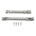 thumbnail image 1 of RC Drive Shaft, 2PCS RC Stainless Steel Drive Shaft Wear Resistant Rustproof Adjustable Lightweight With M4 Screw For 313mm Wheel Base Crawler, 1 of 8