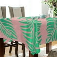 thumbnail image 3 of Tropical Palm Leaves Rectangle Tablecloth, Dust Proof Anti Wrinkle Wipeable Table Cloth Tabletop foration of Dinner Kitchen Wedding Holiday Party 54"x72" Decor Gift, 3 of 7