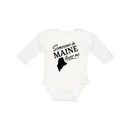 

Inktastic Someone in Maine Loves Me Gift Baby Boy or Baby Girl Long Sleeve Bodysuit