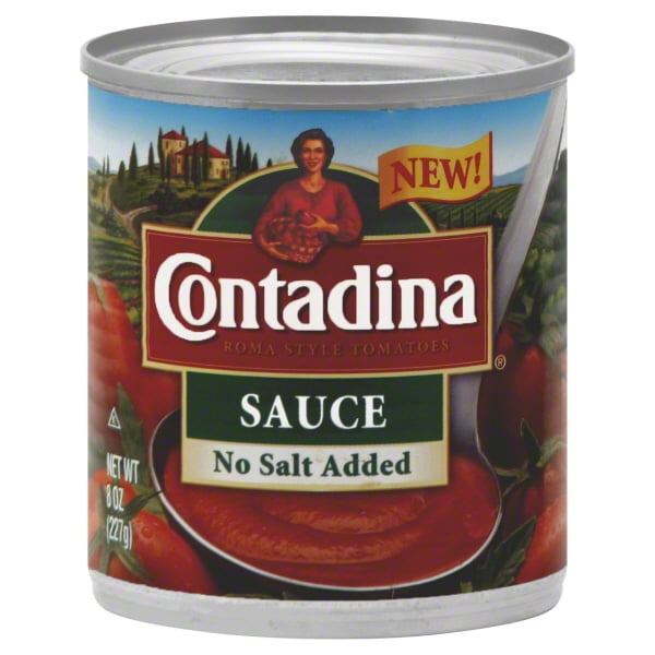 Contadina Canned Tomato Sauce, No Salt Added, 8 oz, Can