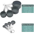thumbnail image 4 of 2024 Measuring Spoon Sets, Set of Cups and Measuring Spoons for Kitchen Cooking Baking Ingredients Liquid and Solid, Pack of 8, 4 of 5