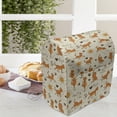 thumbnail image 3 of Cat Stand Mixer Cover, Do Yoga Be Happy Theme Warm Cats in Positions Smiling Suns Paws Prints Hearts, Kitchen Appliance Organizer Bag Cover with Pockets, 5 Quarts, Cream Orange Brown, by Ambesonne, 3 of 4
