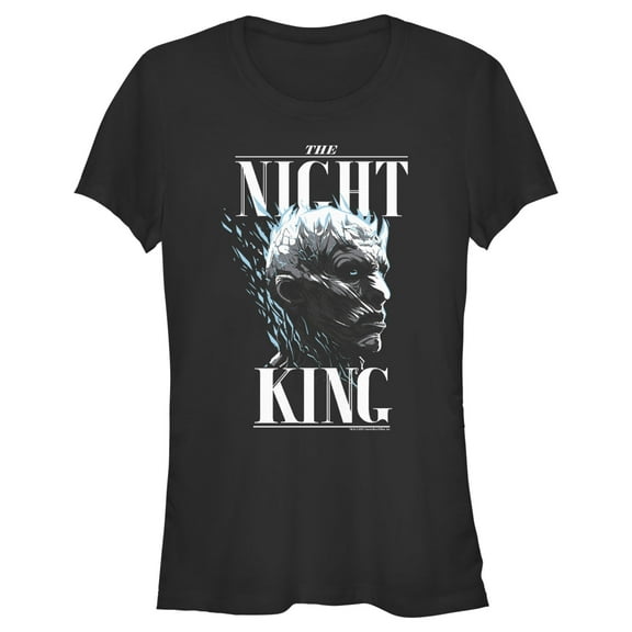 Junior's Game of Thrones The Night King's Portrait  Graphic Tee Black Medium