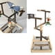 thumbnail image 4 of Bird Playstand, Stable Parrot Playground Climbing Interactive With Feeding Cup For Lovebird For Budgie ANGGREK Bird Playground, 4 of 8