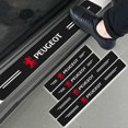 thumbnail image 2 of umbrales de puerta de fibra de carbono para coche, para Peugeot 107, 108, 206, 207, 308, 307, 508 y 3008, accesorios de estilo para umbrales de puerta., 2 of 5
