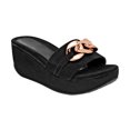 thumbnail image 1 of Sandalias con plataforma color Negro Exterior Textil, Ajuste con 1 tiempo, Construcción Vegano RBBASICS 1276, 1 of 3