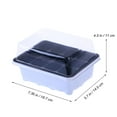 thumbnail image 2 of DRAFIDEEP 5 Sets White Plastic Sprout Box for Plastic Nursery Pots 11.8 x 5.5 x 2.4in, 2 of 8