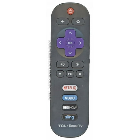 TCL RC280 HBO NOW Roku (p/n: 06-IRPT20-HRC280) TV Remote Control