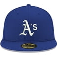 thumbnail image 2 of Men's New Era Royal Athletics White Logo 59FIFTY Fitted Hat, 2 of 5