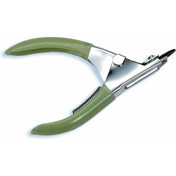 Stainless Steel Small Pet Nail Trimmer Green Dog Grooming Guillotine Style Tool
