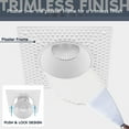 thumbnail image 4 of Luxrite 3 Inch Trimless LED Recessed Lighting, 15W, 1100LM, 5CCT Selectable 2700K-5000K, Dimmable Ceiling Spotlight, CRI 90, Damp & IC Rated, Plaster Downlight, ETL Listed 6 Pack, 4 of 7