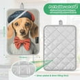 thumbnail image 6 of Yayeee Pot Holders Kitchen Heat Resistant with Pocket 7"x9.8" Cotton Oven Cooking Hot Pads, Yellow Dog Artist, 6 of 7