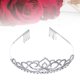 thumbnail image 5 of Flash Diamond Crown Tocado de novia Accesorios de moda Tocado Diadema de corona casada (Plata), 5 of 5