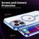 thumbnail image 5 of For iPhone 16 Pro Max Case Compatible with MagSafe TPU+PC Transparent Phone Cover - Baby Blue, 5 of 5