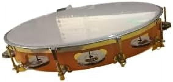 12 INCH SPECIAL BEAUTIFUL DAFLI TAMBOURINE METAL JINGLES HAND PERCUSSION