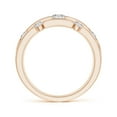 thumbnail image 2 of ANGARA Natural Triple Row Dotted Diamond Orbit Ring in 14K Rose Gold for Women (Size-3.7mm| Color-I-J| Clarity-I1-I2) | April Birthstone, Anniversary, Jewelry Gift for Women | Natural Diamond Ring, 2 of 10