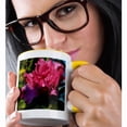 thumbnail image 2 of A Glamour Effect Added To A Rose Of Sharon, 15oz Two-Tone Yellow Mug, 2 of 7