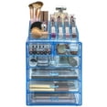 thumbnail image 3 of Sorbus Cosmetic Makeup and Jewelry Storage Case Display - Spacious Design - Great for Bathroom, Dresser, Vanity and Countertop (4 Large, 2 Small Drawers, Blue Brilliance), 3 of 3