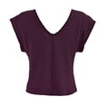 thumbnail image 2 of Blusa George para Mujer, Kimona Boxy Escote V con Corte en Delantero Vino Talla CH, 2 of 4