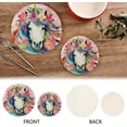 thumbnail image 4 of 2Pcs Unicorn Watercolor Pot Holders, Round Cotton Thread Weave Trivets Pot Holders Set for Pot, Bowl, Hot Dishes, Plates, Coasters Home Decor Gifts, 4 of 7