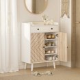 thumbnail image 2 of HOMCOM Armoire à Chaussures, Armoire de Rangement pour Chaussures avec Tablettes Ajustables, Blanc, 2 of 10