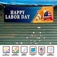 thumbnail image 3 of Labor Day Large Banners and Signs for Outdoor by DreamController. Polyester Banner with 4 Holes for Easy Hang Indoor & Outdoor | 4x1 Feet Banner for Labor Day | HD Print Banner Made in USA, 3 of 6