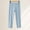 A69 Blue, variant on Kids Girls Stretchy Cotton Leggings Elastic Waist Pull-on Slim Fit Basic Bottoms for School Daily Wear Layering, 3T-15Y