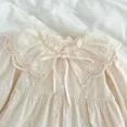 thumbnail image 4 of Spring New Baby Children's Clothes Infant Lace Lapel Bodysuit Cute Girls' Embroidery Princess Dress Korean Sisters Dress, 4 of 6