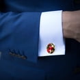 thumbnail image 4 of Apple Stylish Mens Cufflink Set for Formal Attire, Made of Stainless Steel, for Special Occasions, 4 of 6